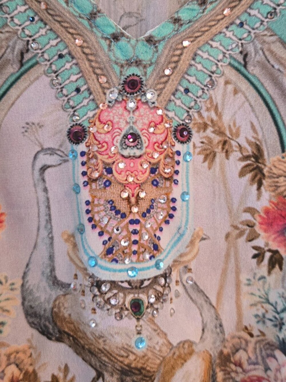 Camilla‎ I Dream of Marie Strap Top with Sheer Underlay Size Small - Picture 6 of 13